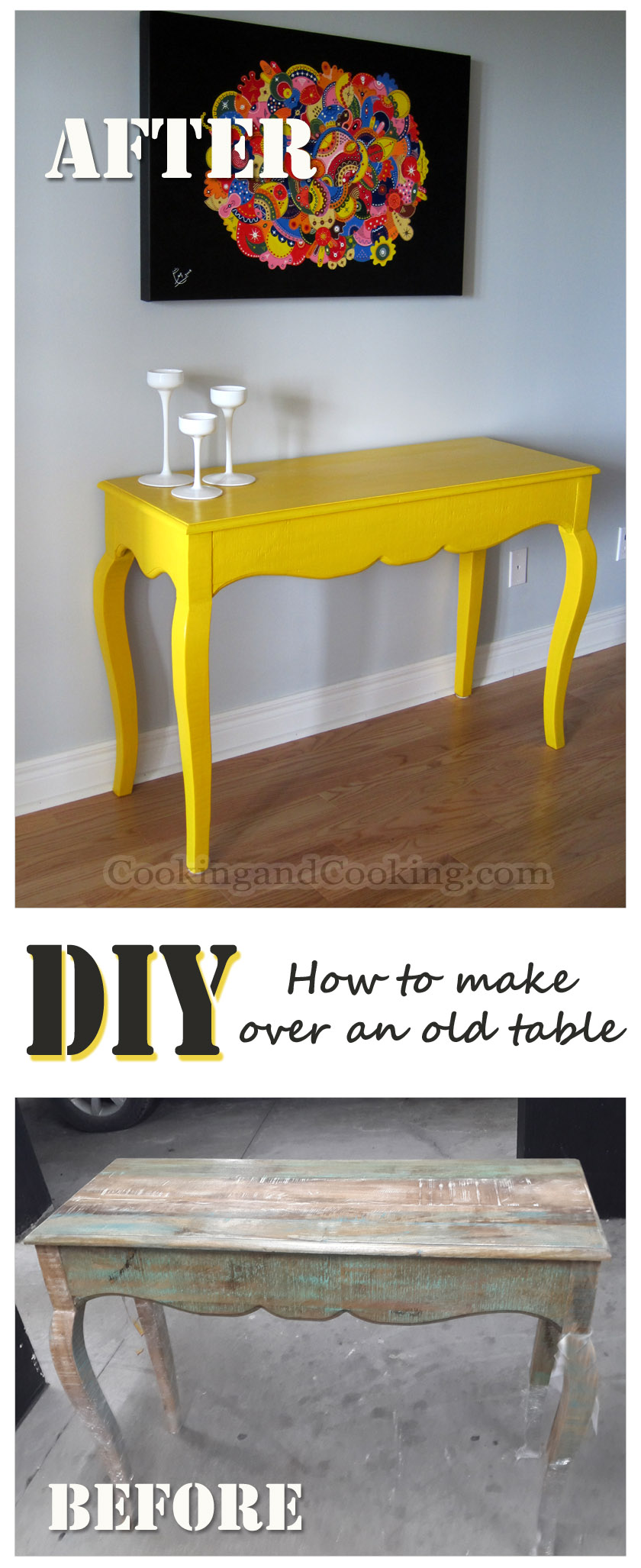 Yellow-Table-Makeover