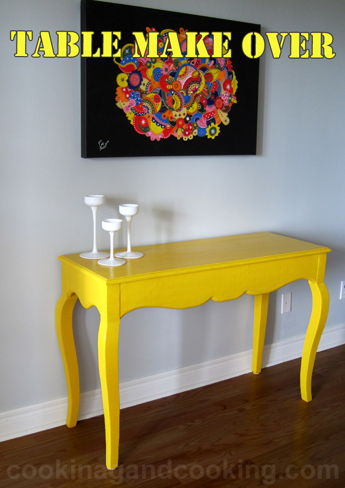 Yellow-Table-Makeover