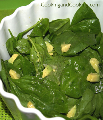 Avocado Spinach Salad
