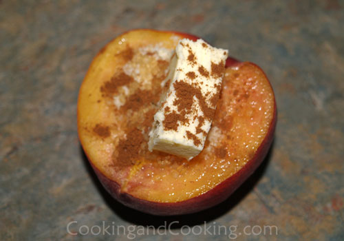 Baked Peaches with Almond