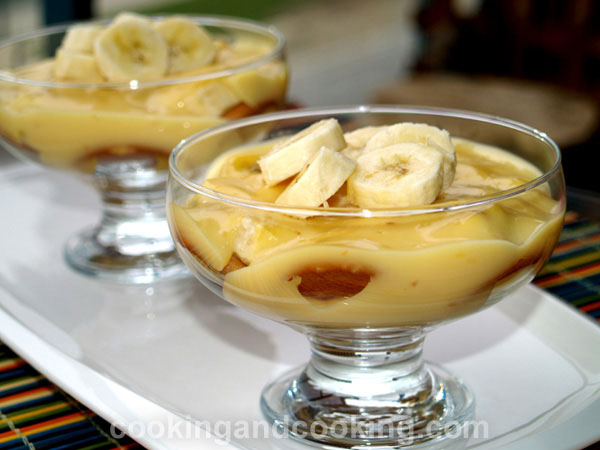 Banana Custard Pudding