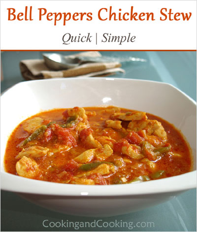 Bell Peppers Chicken Stew