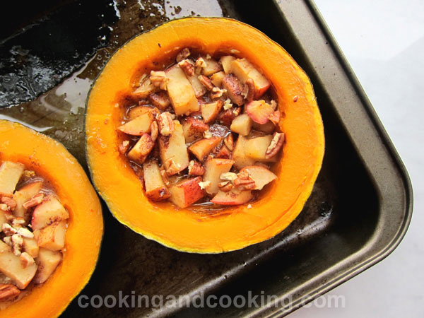 Buttercup Squash with Apples