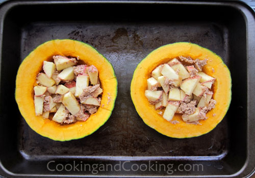 Buttercup Squash with Apples