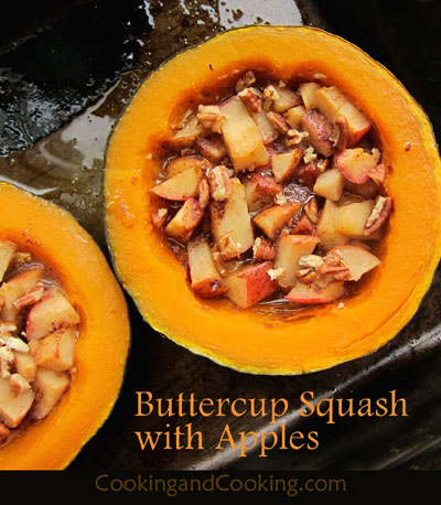 Buttercup-Squash-with-Apples