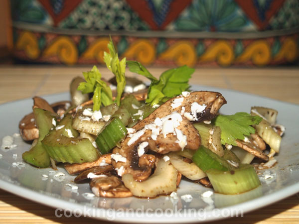 Celery and Mushroom Salad