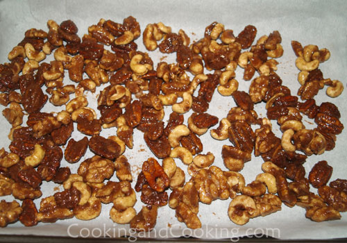 Cinnamon Sugar Candied Nuts