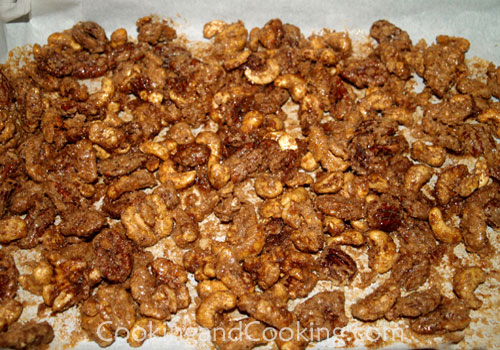 Cinnamon Sugar Candied Nuts