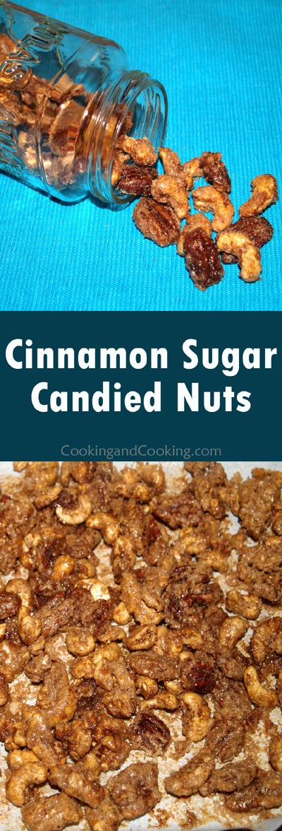 Cinnamon Sugar Candied Nuts
