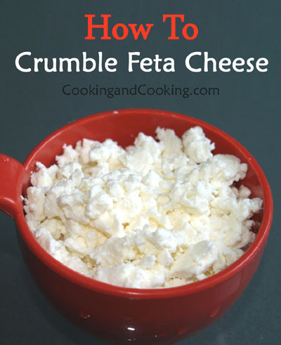 How to Crumble Feta Cheese