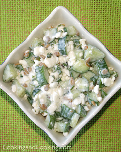 Cucumber Cottage Cheese Salad