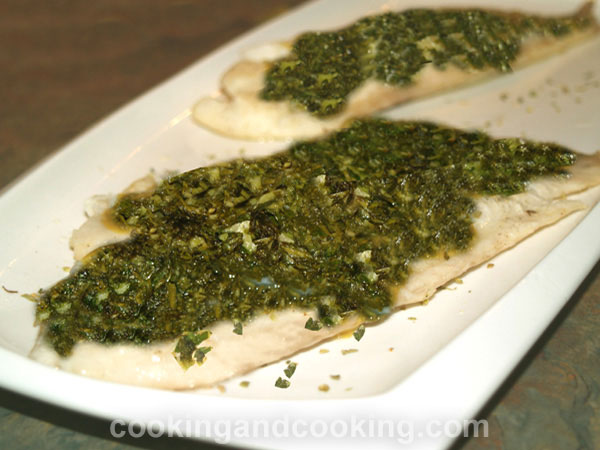 Fish with Coriander and Parsley