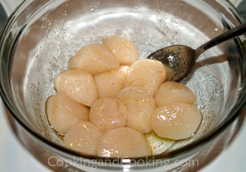 Fried Scallop with Mayo Sauce