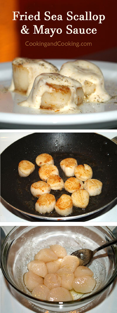 Fried Scallop with Mayo Sauce