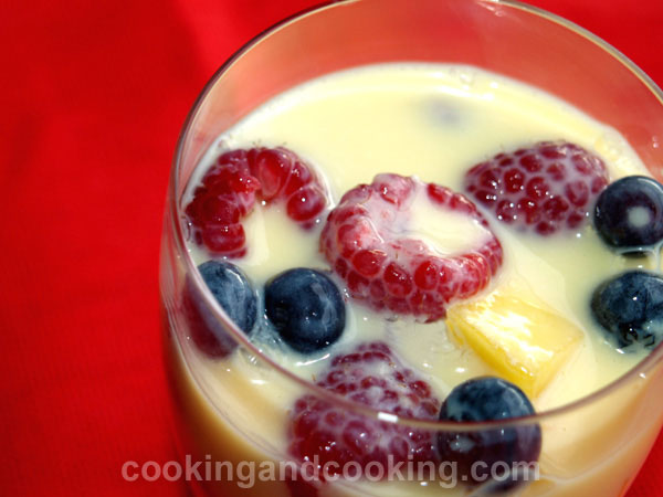 Fruit Salad with Custard