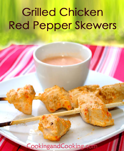 Grilled-Chicken-Red-Pepper-Skewers
