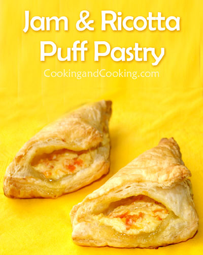 Jam and Ricotta Puff Pastry