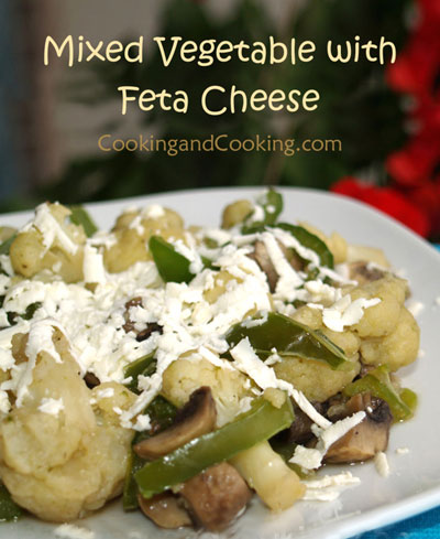 Mixed Vegetable with Feta Cheese