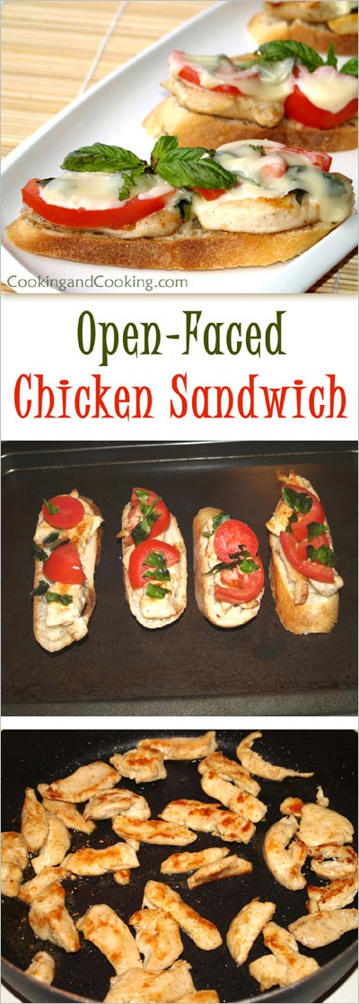 Open Faced Chicken Sandwich