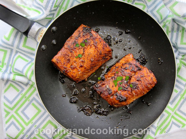 Pan Fried Balsamic Salmon