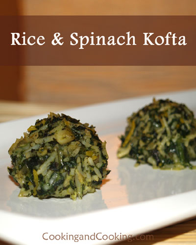 Rice and Spinach Kofta