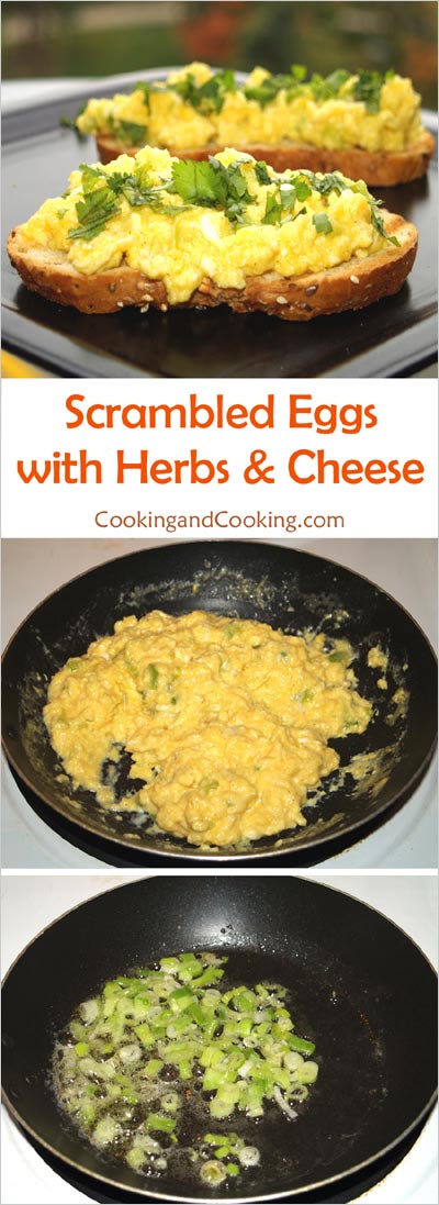Scrambled Eggs with Herbs and Cheese