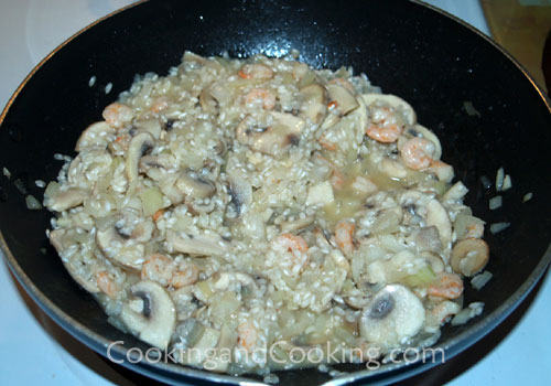 Shrimp and Mushroom Risotto