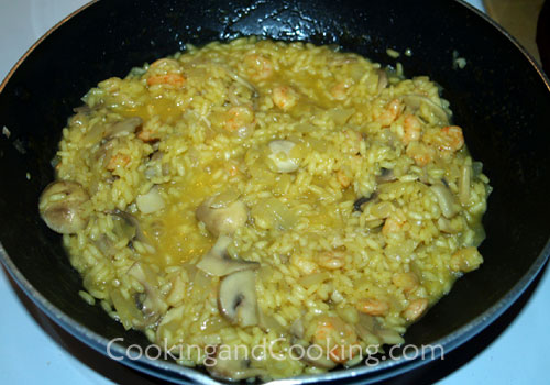 Shrimp and Mushroom Risotto