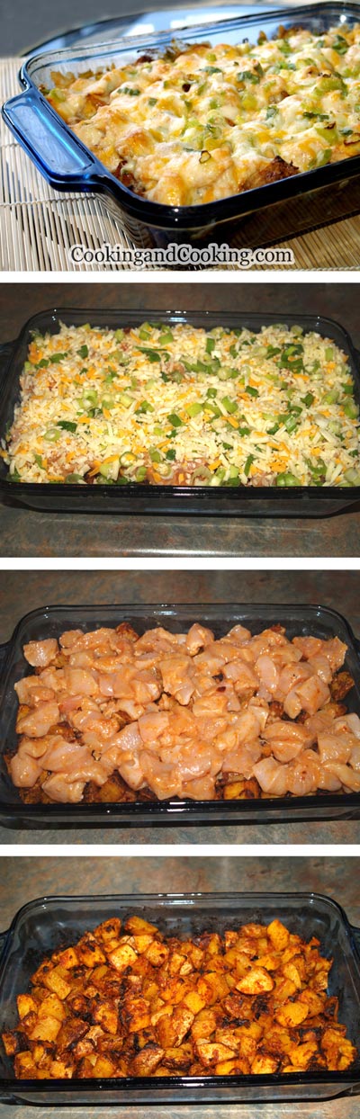 Spicy Potato and Chicken Casserole