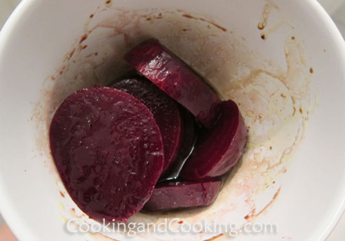 Stacked Beet Salad with Feta Cheese