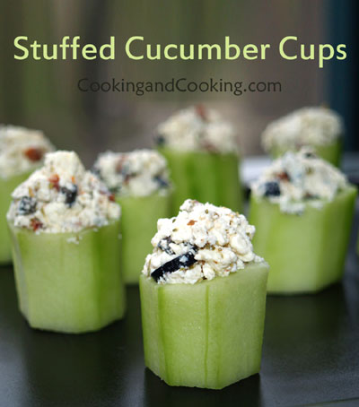 Stuffed Cucumber Cups