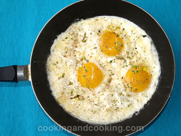 Sunny Side Up and Feta Cheese