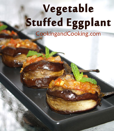 Vegetable-Stuffed-Eggplant