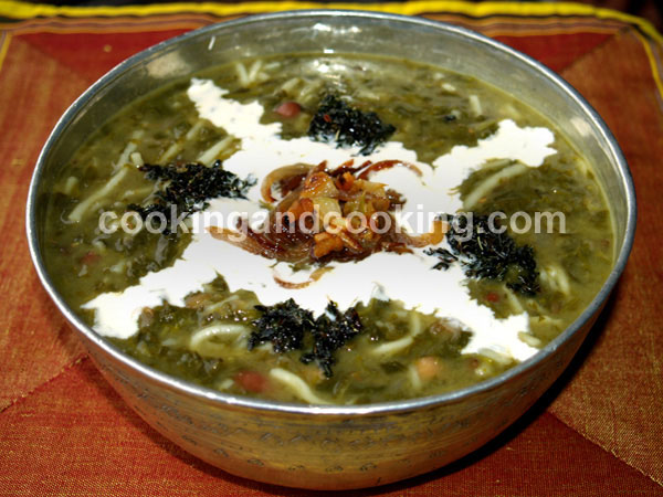 Ashe Reshteh or Persian Noodle Soup