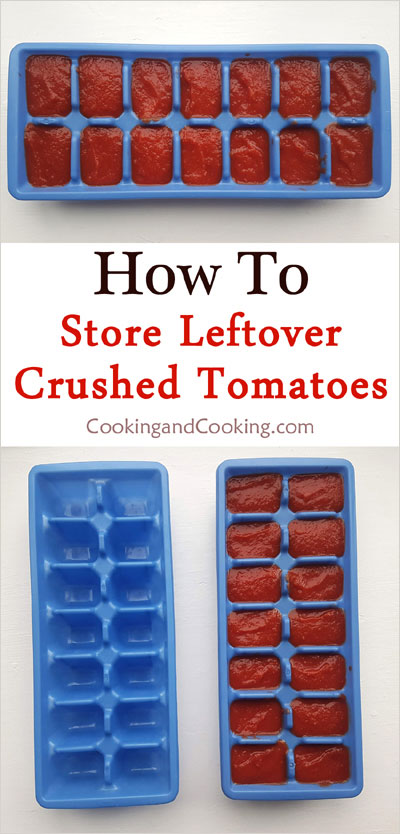 How to Store Leftover Crushed Tomatoes