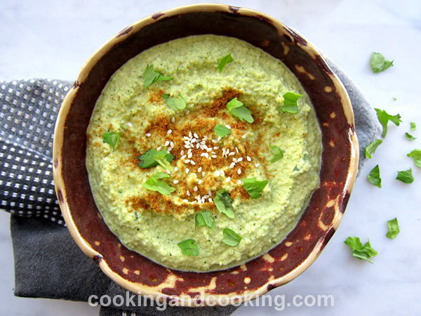 Raw Zucchini Hummus | Zucchini Recipes | Cooking and Cooking